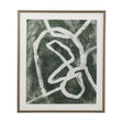 Bassett Green, Off White, Gray, Pewter Frame Chalk Line II Framed Print