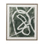 Bassett Green, Off White, Gray, Pewter Frame Chalk Line II Framed Print