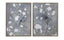 Bassett Blue-Gray, White, Soft Green, Pewter Frame Birds & Blooms Framed Print s/2