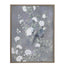 Bassett Blue-Gray, White, Soft Green, Pewter Frame Birds & Blooms I Framed Print
