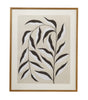 Bassett Black, White, Tan, Gold Frame Emerging Weeds II Framed Print