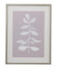 Bassett Lavender, White, Silver Frame Fresh Leaves I Framed Print