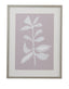 Bassett Lavender, White, Silver Frame Fresh Leaves II Framed Print