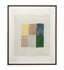 Bassett Mauve, Green, Yellow, Navy, Walnut Frame Sunny Patchwork II Framed Print