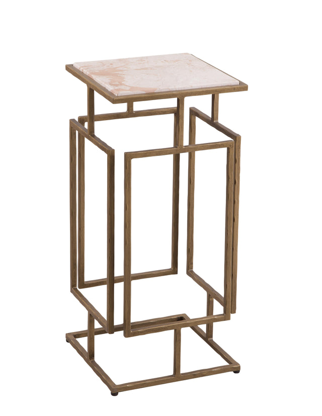 Bassett Antique Brass Audrey Accent Table
