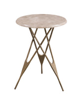 Bassett Antique Brass Leila Accent Table
