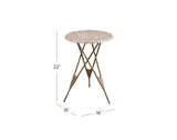 Bassett Brass Leila Accent Table