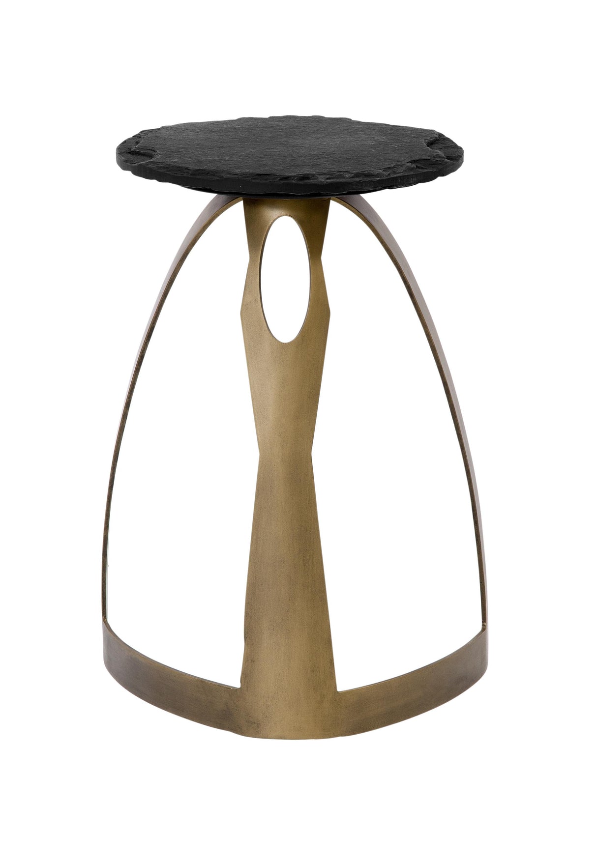 Bassett Antique Brass Vaughan Accent Table