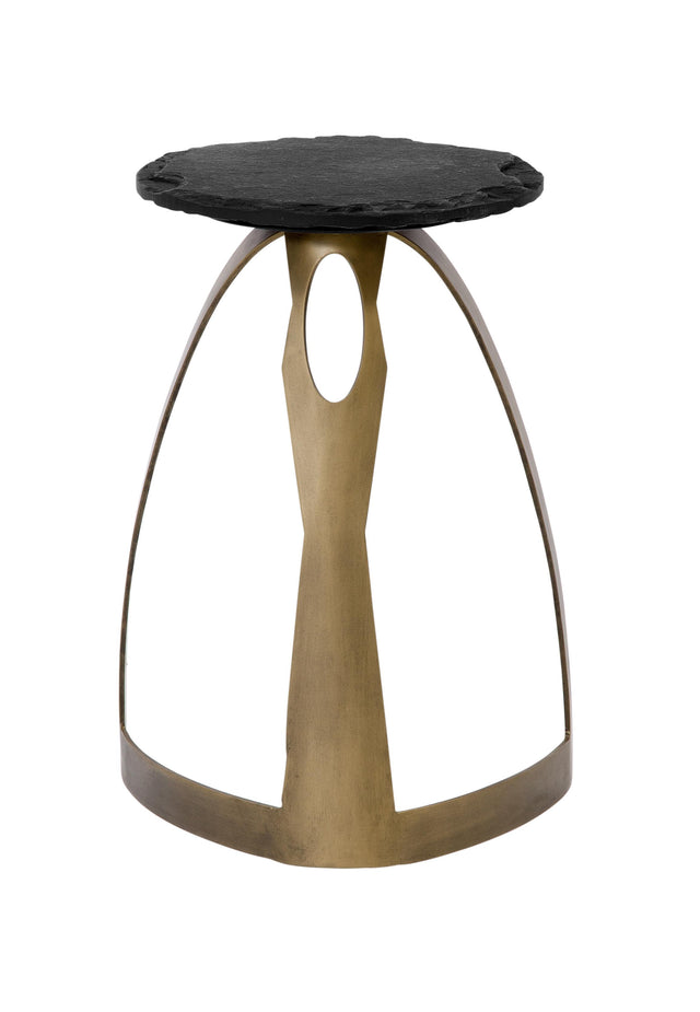 Bassett Antique Brass Vaughan Accent Table