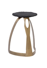 Bassett Antique Brass Vaughan Accent Table