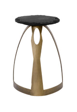 Bassett Antique Brass Vaughan Accent Table