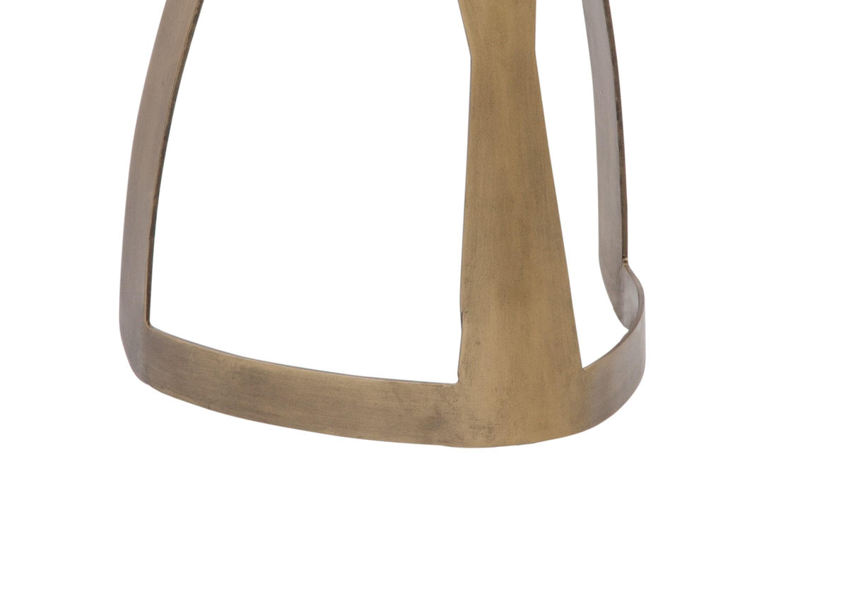 Bassett Antique Brass Vaughan Accent Table