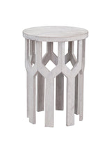 Bassett White wash mango. Lloyd White Accent Table