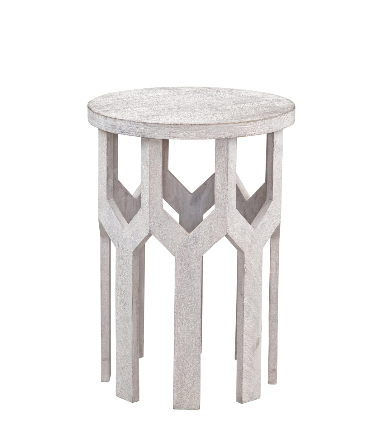 Bassett White wash mango. Lloyd White Accent Table