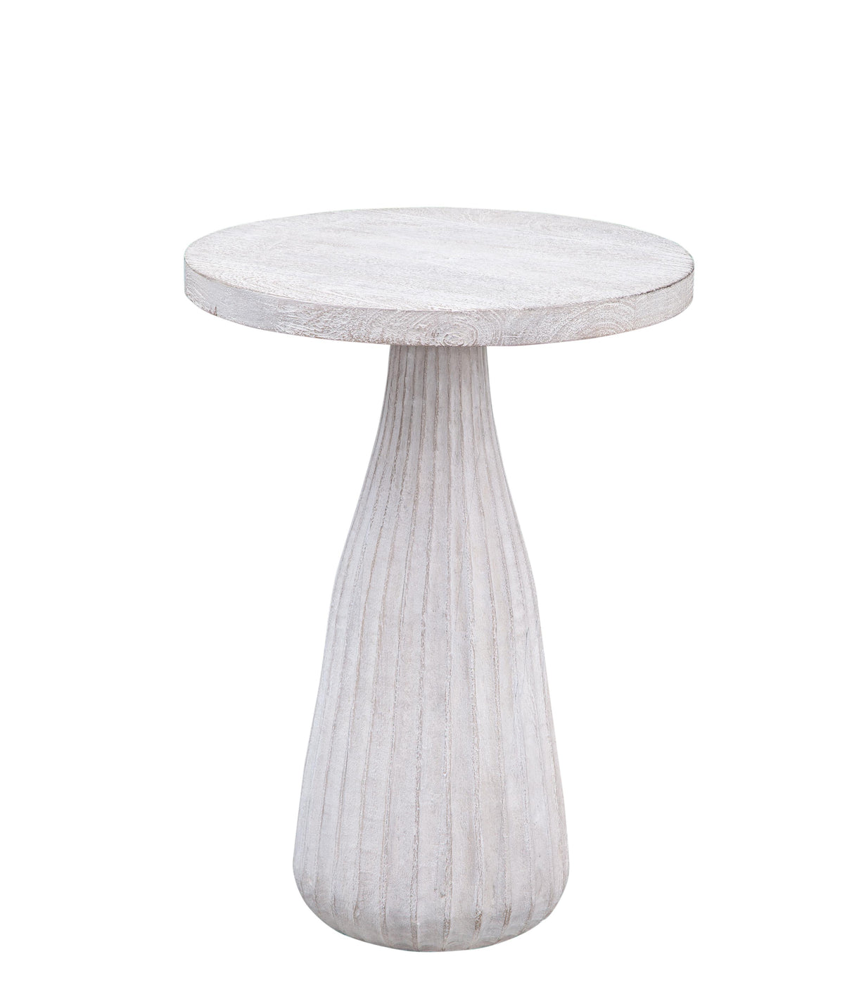 Bassett White wash mango. Aimee Accent Table