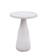 Bassett White wash mango. Aimee Accent Table