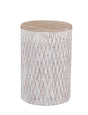 Bassett White wash mango Lorenzo Accent Table