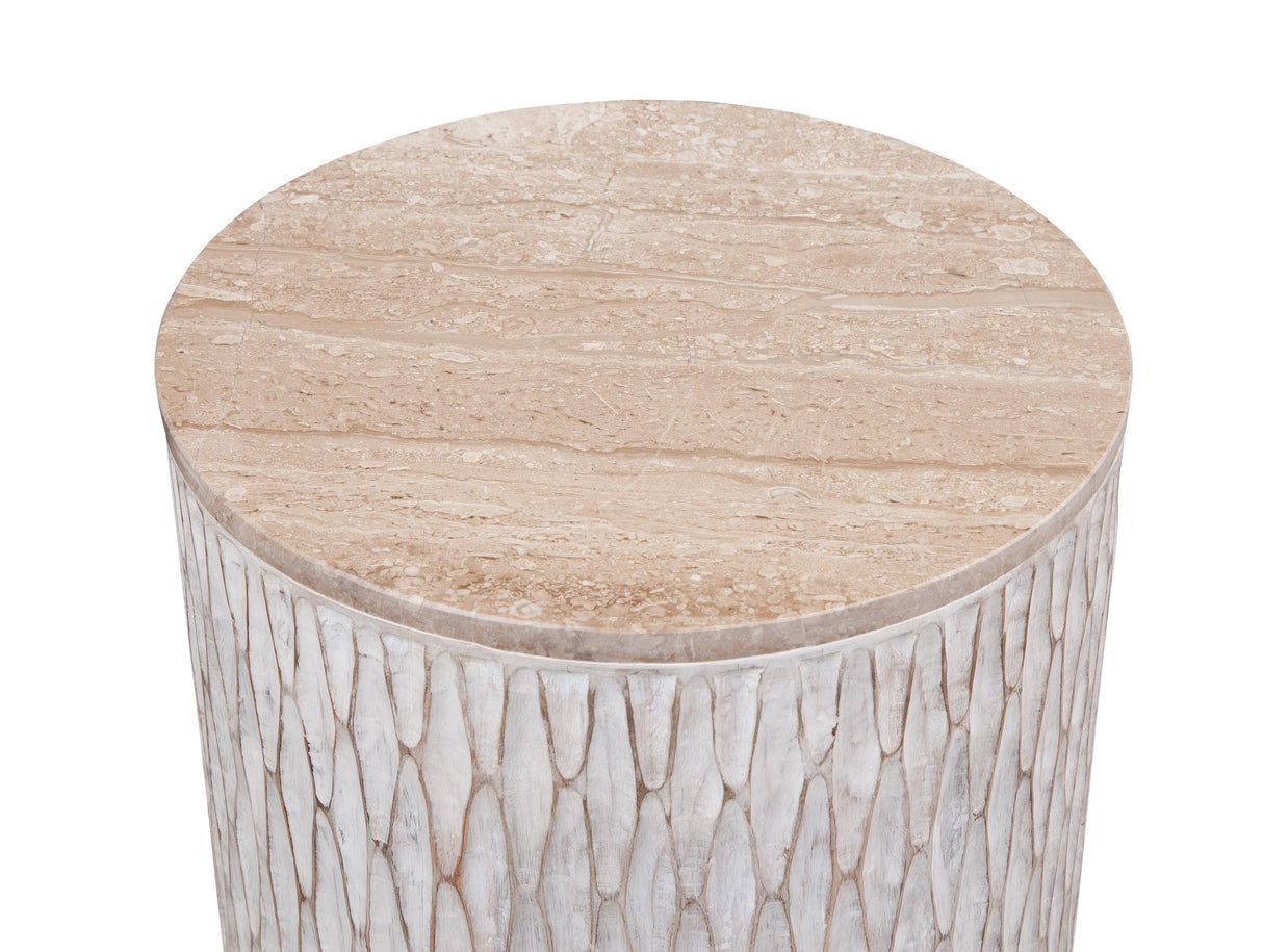 Bassett White Lorenzo Accent Table