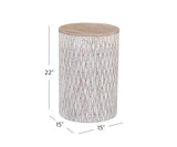 Bassett White Lorenzo Accent Table