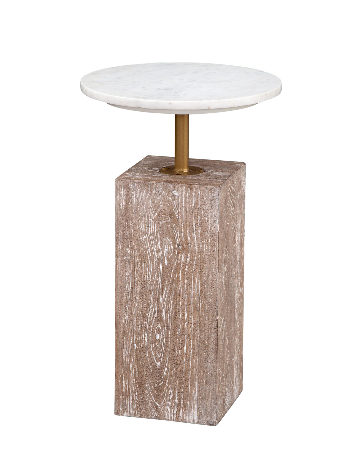 Bassett White wash mango. Holt Accent Table