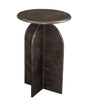 Bassett Brown Marble Abbey Brown Accent Table