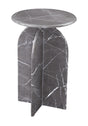Bassett Gray Marble Abbey Gray Accent Table