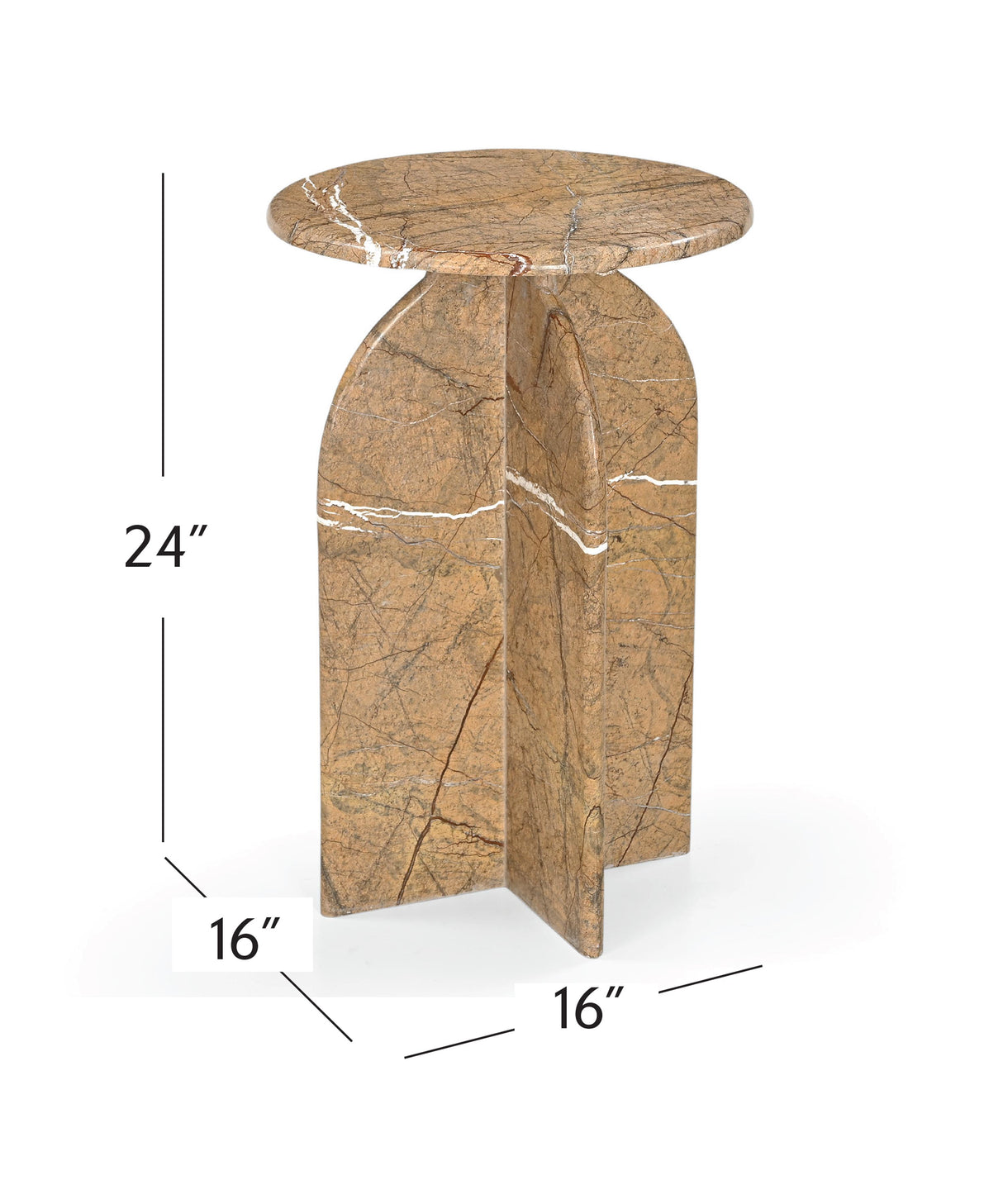 Bassett Brown Abbey Amber Accent Table