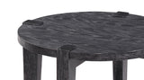 Bassett Black Whitfield Round End Table
