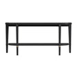 Bassett Black/White wax/Gold Bars Whitfield Console Table