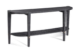 Bassett Black/White wax/Gold Bars Whitfield Console Table