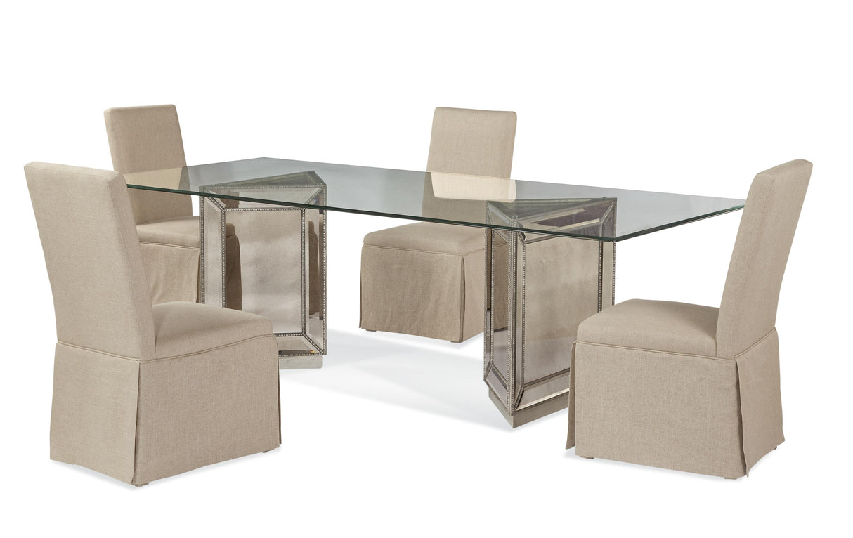 Bassett Silver Murano Dining Table