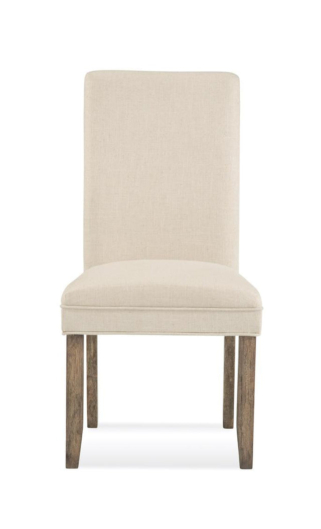 Bassett Natural Linen/R Colby Parsons Chair Set of 2