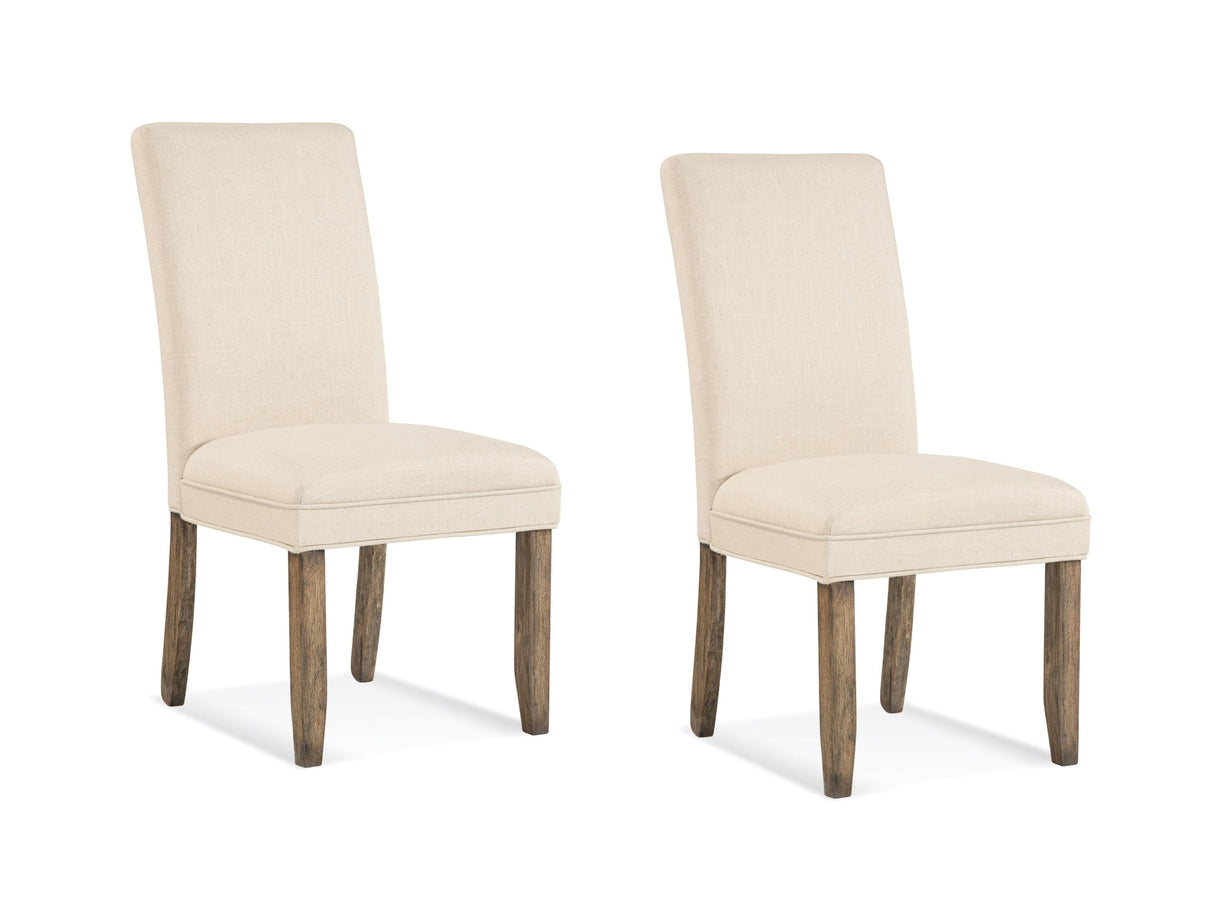 Bassett Natural Linen/R Colby Parsons Chair Set of 2