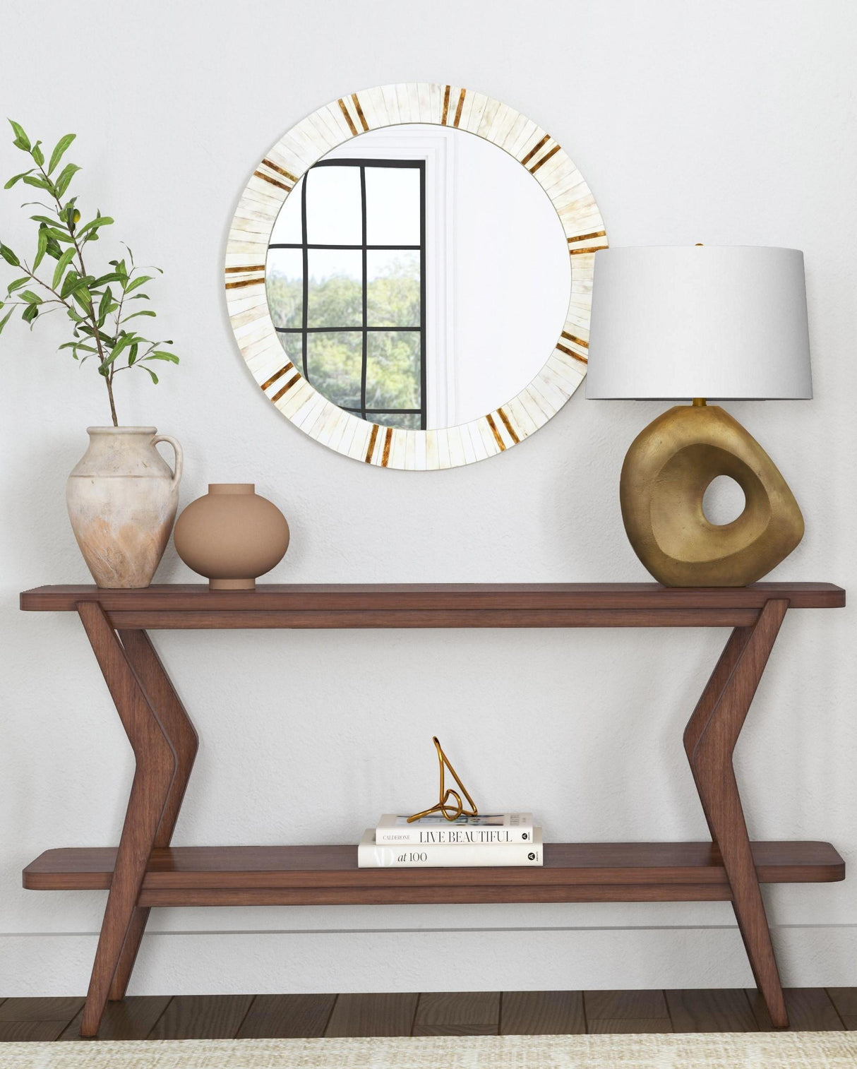 Bassett Cement Finish Wallace Table Lamp