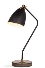 Bassett Brass w/Cement Correll Task Lamp