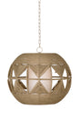 Bassett Brown Woven Pendant