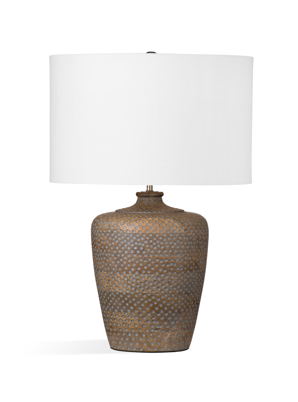 Bassett Aged Brown Rison Table Lamp