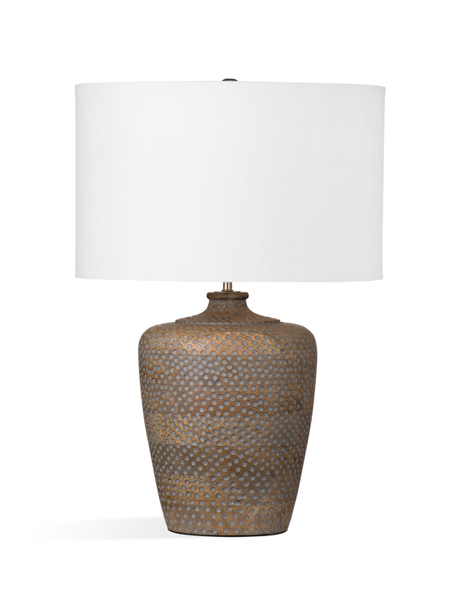 Bassett Aged Brown Rison Table Lamp