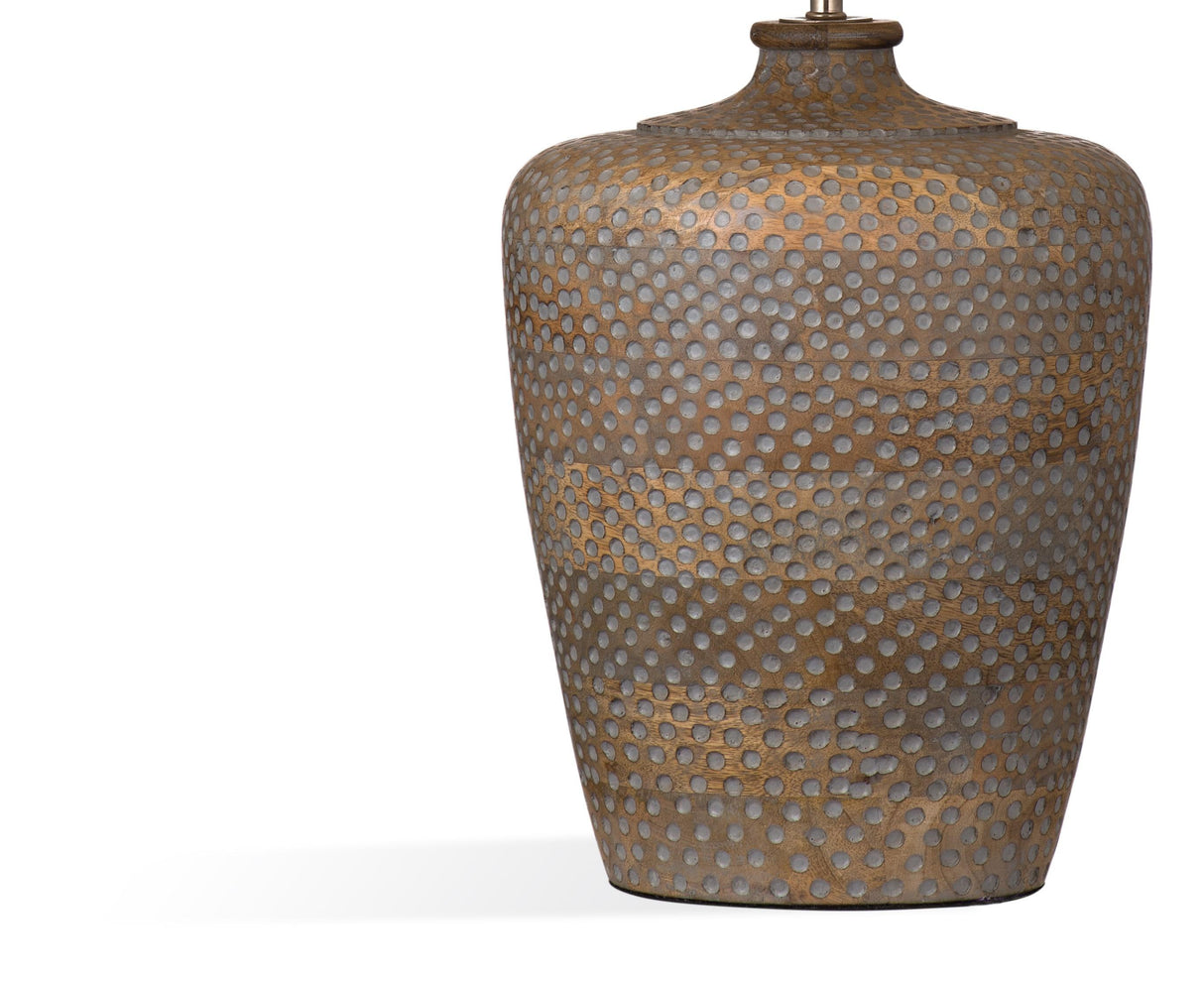 Bassett Aged Brown Rison Table Lamp