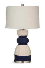 Bassett Blue/Natural Kareen Table Lamp