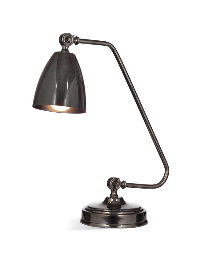 Bassett Black Nickel Shine Desk Lamp
