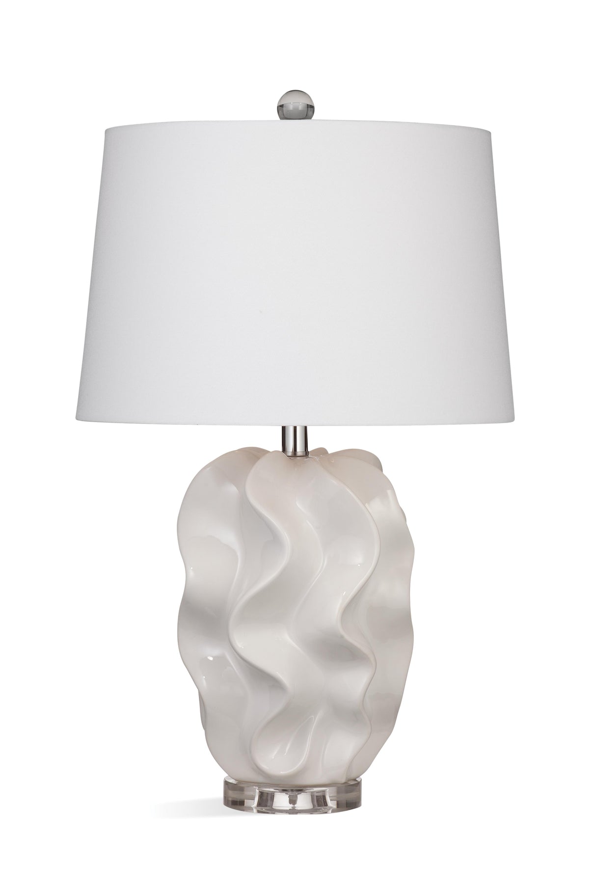 Bassett White Crete Table Lamp