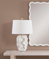 Bassett White Crete Table Lamp
