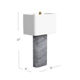 Bassett Gray Leed Table Lamp