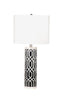 Bassett Black/White Baaker Table Lamp
