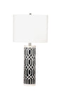 Bassett Black/White Baaker Table Lamp