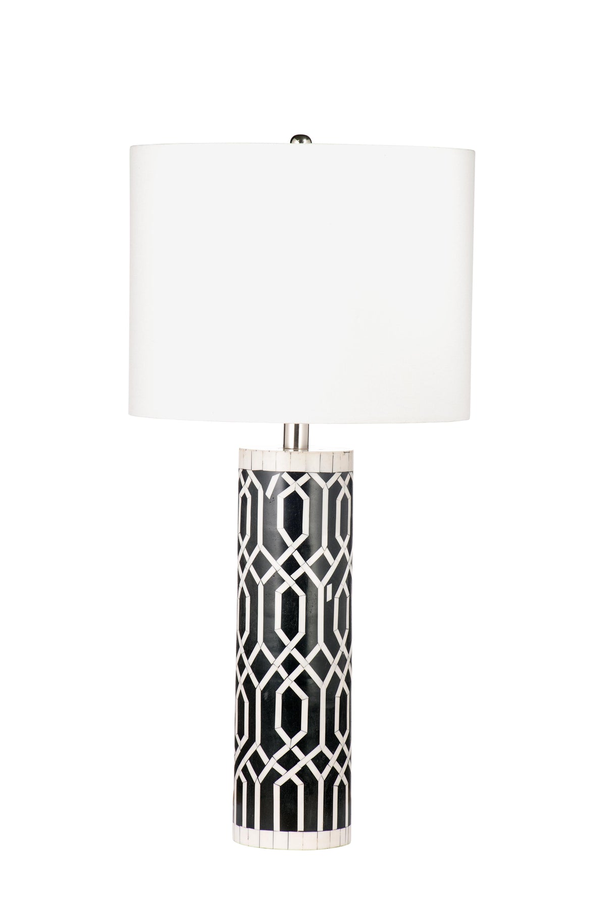 Bassett Black/White Baaker Table Lamp
