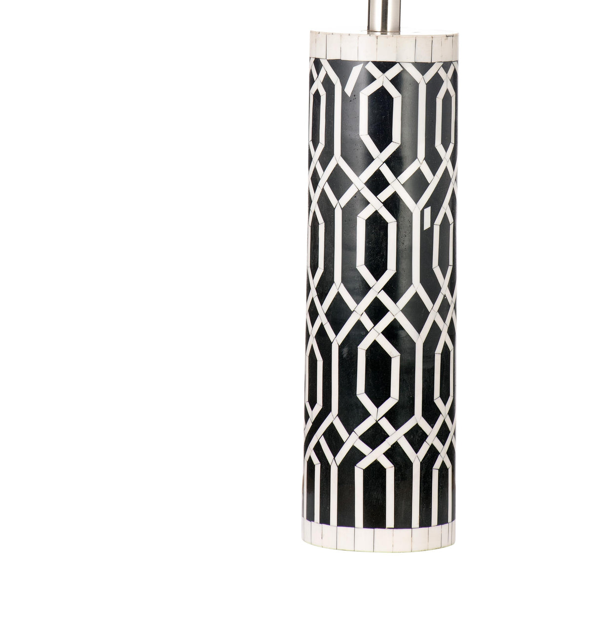 Bassett Black/White Baaker Table Lamp