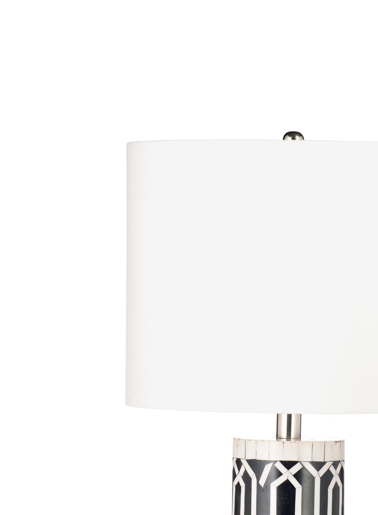 Bassett Black/White Baaker Table Lamp