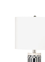 Bassett Black/White Baaker Table Lamp